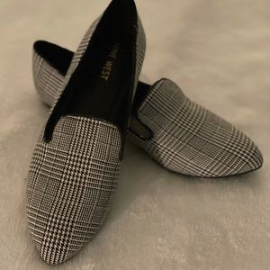 Nine West Plaid Flats